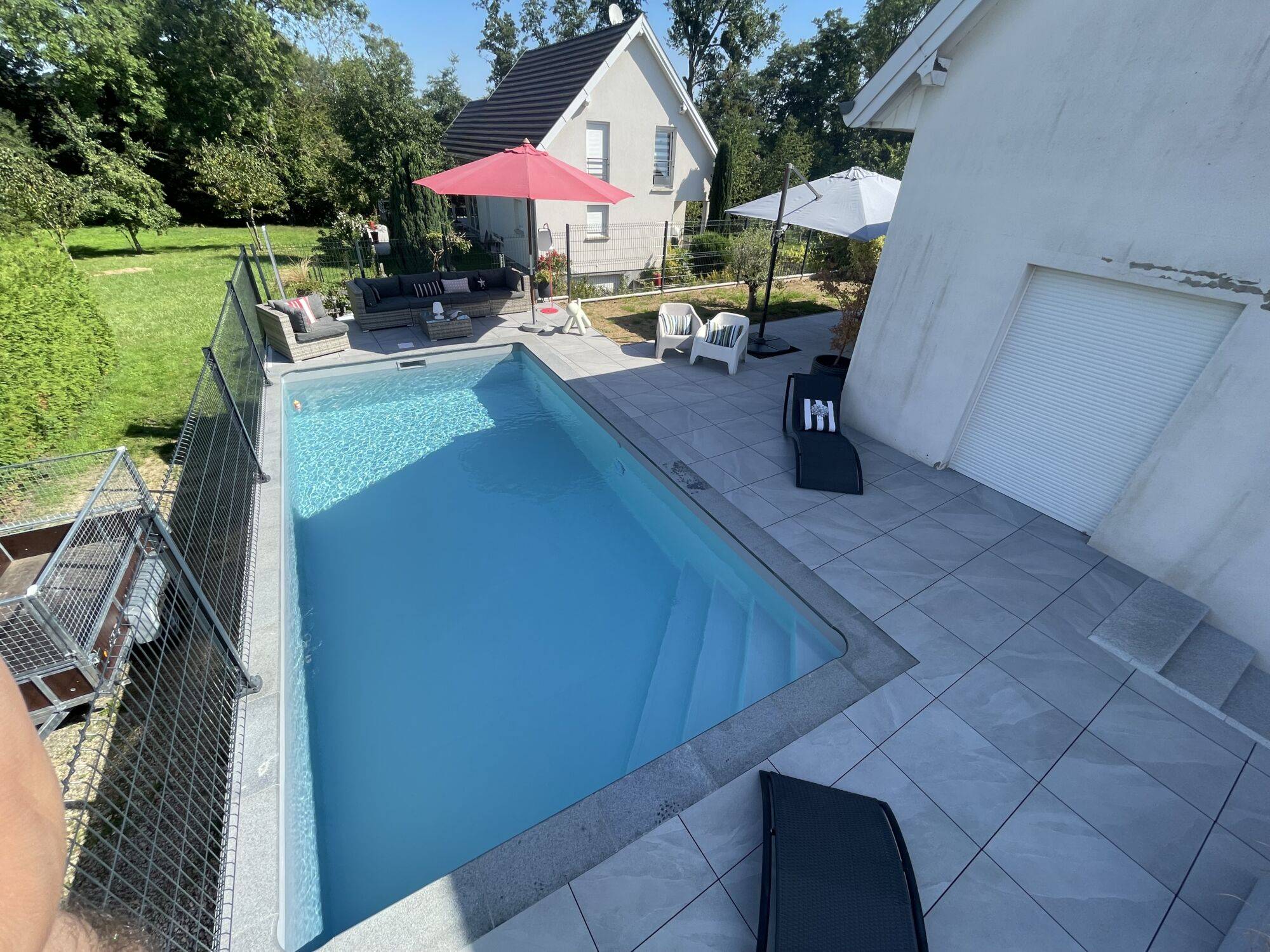Création d&#8217;une piscine en béton à Carspach Valentigney 2